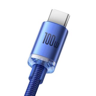 Baseus CAJY000403 Crystal Shine Series Data Cable USB - USB-C 100W 1,2m / blue (CAJY000403)
