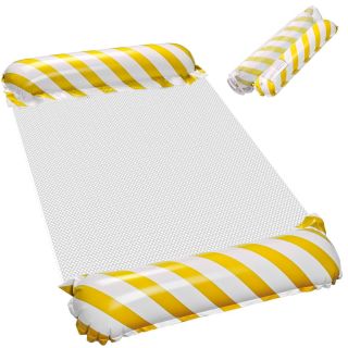 RoGer Inflatable Beach Hammock Float Yellow (RO3113-YL)