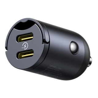 Baseus Tiny Star Mini Car Charger USB-C/USB-C 30W / Cosmic Black (C00035001121-03)