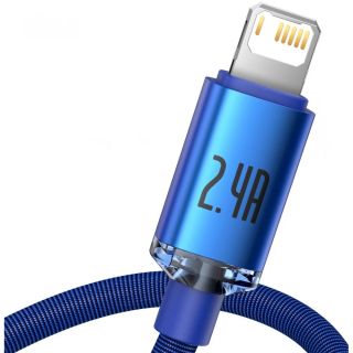 Baseus CAJY000003 Crystal Shine Series Data Cable USB to Lightning 20W 1,2m / Blue (CAJY000003)