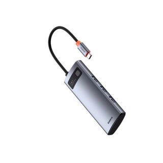 Baseus Metal Gleam Series 7-in-1 USB-C HUB Docking Station / Space Grey (B00030708811-01)