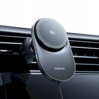 Baseus PrimeTrip VC2 Pro Cooling Magnetic Clamp Car Mount Wireless Charger 25W / Cosmic Black (C0013N00)