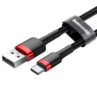 Baseus Cafule Series Data Cable USB-A to USB-C 2A 3m / red/black (CATKLF-U91)