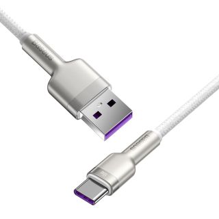 Baseus Cafule Metal Series Data Cable USB-A to USB-C 66W 1m / White (CAKF000102)