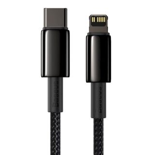 Baseus CATLWJ-A01 Tungsten Gold Fast Charge Cable USB-C to Lightning 20W 2m / Black (CATLWJ-A01)