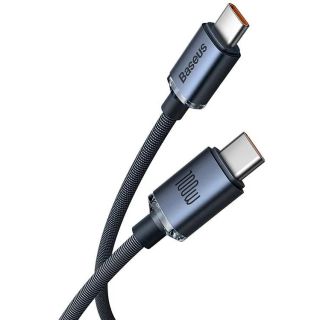 Baseus Crystal Shine Series Data Cable USB-C to USB-C 100W 1.2m / black (CAJY000601)