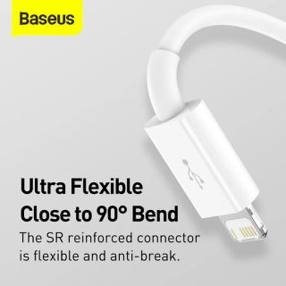 Baseus Superior Series Fast Charging Data Cable USB-A to USB-C / microUSB / Lightning 3.5A 0.5m / Stellar White (57983131225)