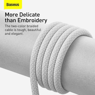 Baseus Dynamic Series Fast Charging Data Cable USB-A to Lightning 2.4A 1m / White (CALD000402)