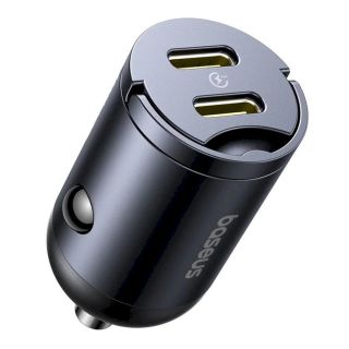 Baseus Tiny Star Mini Car Charger USB-C/USB-C 30W / Cosmic Black (C00035001121-03)
