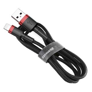 Baseus Cafule USB Lightning Cable 2.4A 1m / red/black (CALKLF-B19)