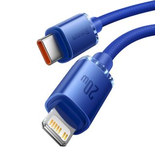 Baseus Crystal Shine Series Data Cable USB-C to Lightning 20W 1,2m / Blue (CAJY000203)