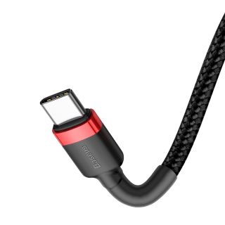 Baseus Cafule Flash Charging Data Cable USB-C - USB-C 60W 2m / red/black (CATKLF-H91)