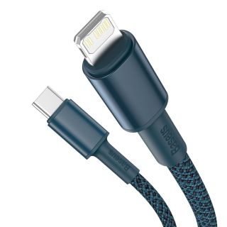 Baseus High Density Braided Series Fast Charging Data Cable USB-C - Lightning 20W 1m / Blue (CATLGD-03)