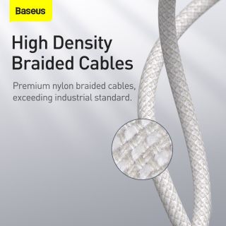 Baseus High Density Braided Series Fast Charging Data Cable USB-C - Lightning 20W 1m / white (CATLGD-02)