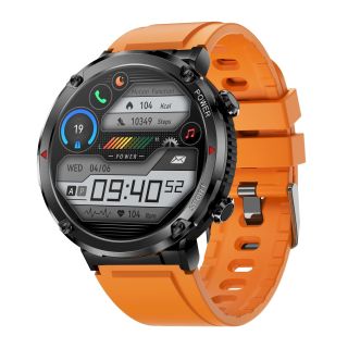 Gravity GT21-2 Smartwatch with Orange Silicone Strap (GT21-2)