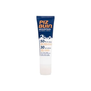 PIZ BUIN Mountain Sun Cream + Lipstick Face Sun Care 22,3ml / SPF50+ (3574660674897)