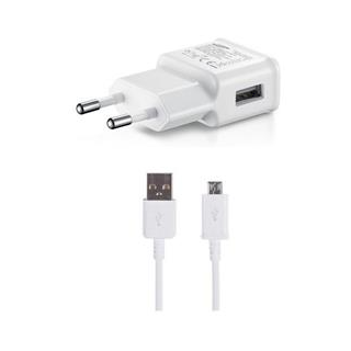 Samsung EP-TA200EWE + ECB-DU4EWE 15W Travel Charger + microUSB Data Cable white (OOB Bulk) (EP-TA200EWE/ECB-DU4EWE)