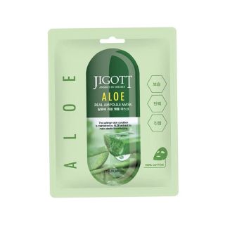 Jigott Aloe Real Ampoule Mask 27ml (8809541280269)