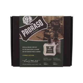 PRORASO Cypress & Vetyver Special Beard Care Set Shampoo 200ml (8004395007370)