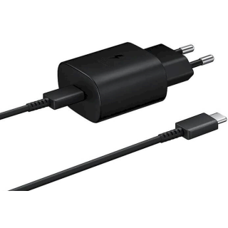 Samsung EP-TA800EBE + EP-DG980BBE Travel Charger 25W + USB-C - USB-C Data Cable (OOB Bulk) (TA800EBE/DG980BBE)