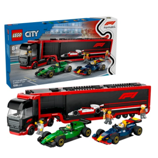 LEGO CITY 60445 F1 - Truck with RB20 & AMR24 F1 Cars Constructor (60445)