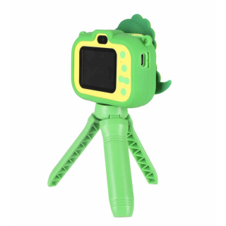 RoGer Children's digital camera with tripod Dinosaur (5903039770287)