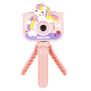 RoGer Children's digital camera with tripod Unicorn (5903039770270)