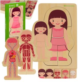 RoGer Wooden Puzzle “Human Body” Girl (5903039721500)