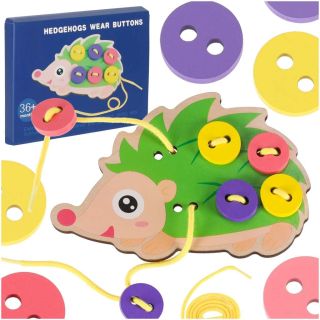 RoGer Educational Sewing Buttons Hedgehog Set (5903039724945)