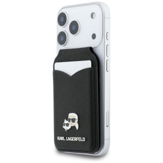 Karl Lagerfeld MagSafe Mirror Cardslot Wallet Black (KLWMSMPGKCHPK)