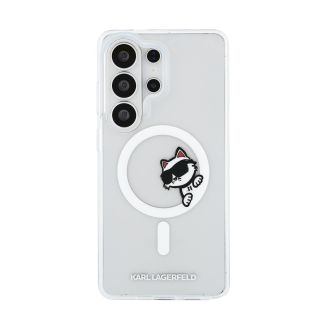 Karl Lagerfeld IML Choupette Peekaboo Logo Magnetic Case for Samsung Galaxy S26 Ultra (KLHMS26L6HCPSCT)