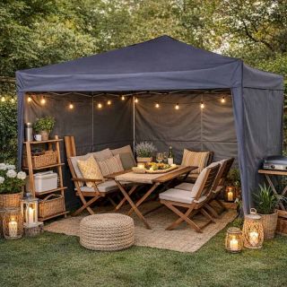 RoGer LUARO Party tent 3x3m Black (5903039770447)
