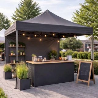 RoGer LUARO Party tent 3x3m Black (5903039770447)