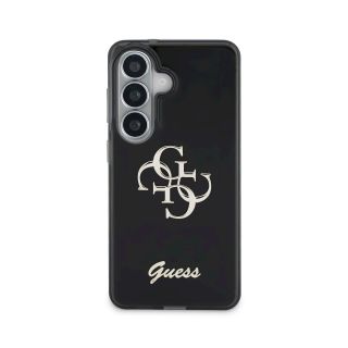 Guess IML 4G Script Metal Logo Case for Samsung Galaxy S26 (GUHCS26S5HC4MLSK)