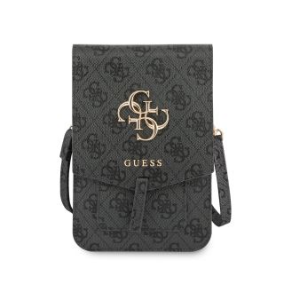 Guess PU 4G Metal Logo Phone Bag / Grey (GUWBG4GFGR)