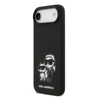 Karl Lagerfeld Liquid Silicone K&CH Sketch MagSafe Case for Apple iPhone 17 Air (KLHMP17MSKCGRGOK)