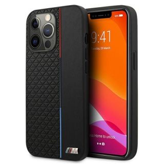 BMW M Collection BMHCP13XTRTBK Leather Back Case For Apple iPhone 13 Pro Max Black (BMHCP13XTRTBK)