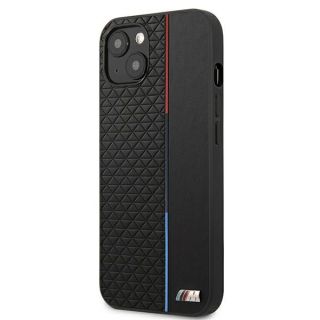 BMW M Collection BMHCP13STRTBK Leather Back Case For Apple iPhone 13 Mini (BMHCP13STRTBK)