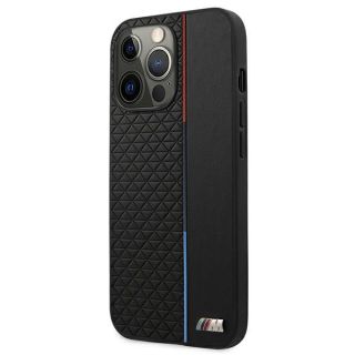 BMW M Collection BMHCP13XTRTBK Leather Back Case For Apple iPhone 13 Pro Max Black (BMHCP13XTRTBK)