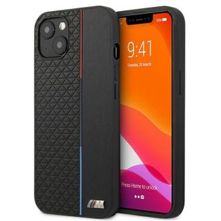 BMW M Collection BMHCP13STRTBK Leather Back Case For Apple iPhone 13 Mini (BMHCP13STRTBK)