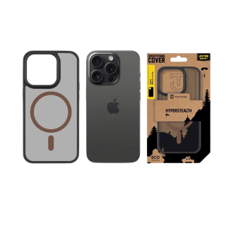 Tactical MagForce Hyperstealth 2.0 Cover for iPhone 15 Pro / black/Moucha Moose (TA-57983125824)