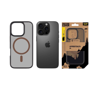 Tactical MagForce Hyperstealth 2.0 Cover for iPhone 16 Pro / black/Moucha Moose (TA-57983125827)