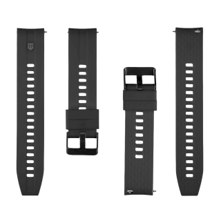 Tactical Quick Release Silicone Band 20mm / black (TA-57983125838)