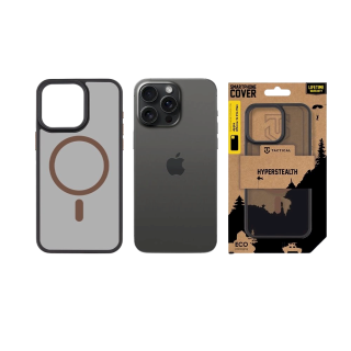 Tactical MagForce Hyperstealth 2.0 Cover for iPhone 15 Pro Max / Black/Moucha Moose (TA-57983125825)