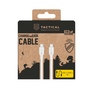Tactical Stitch Thread USB-C/USB-C Cable 1m / white (TA-57983126593)