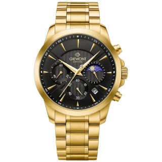 Giewont Chronograph Sapphire Men’s Watch / gold/black (GW9460-B4)