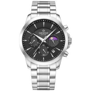 Giewont Chronograph Sapphire Men’s Watch GW9460-B2 / silver (GW9460-B2)