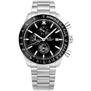 Giewont Men's Watch Chronograph Sapphire / silver/black (GW8720-B2)