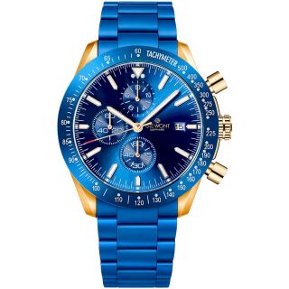 Giewont Men's Chronograph Sapphire Watch GW8720-B5 / blue-copper (GW8720-B5)