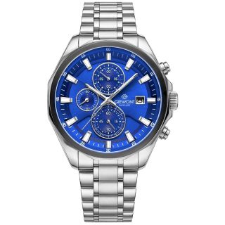 Giewont Chronograph Sapphire Men's Watch / silver-blue (GW7290-B3)